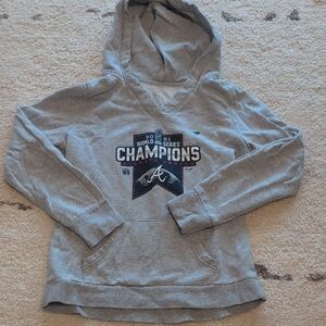 Fanatics Gray Graphic Hoodie Relaxed Sweatshirt